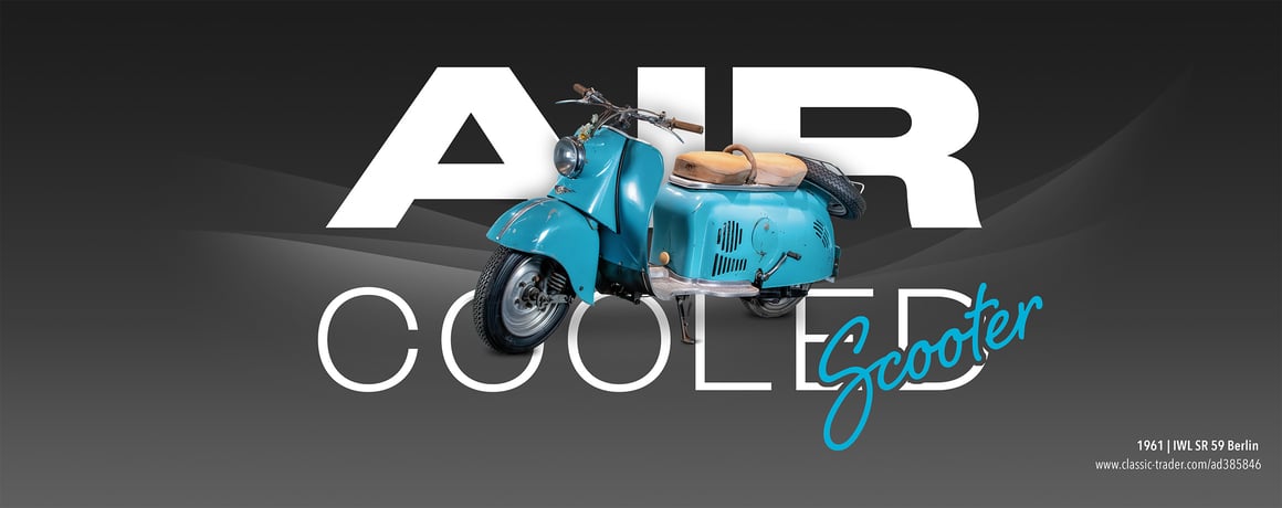 Air-cooled scooter