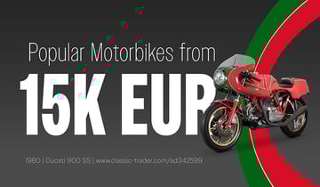 Motocicletas a partir de 15 000 €